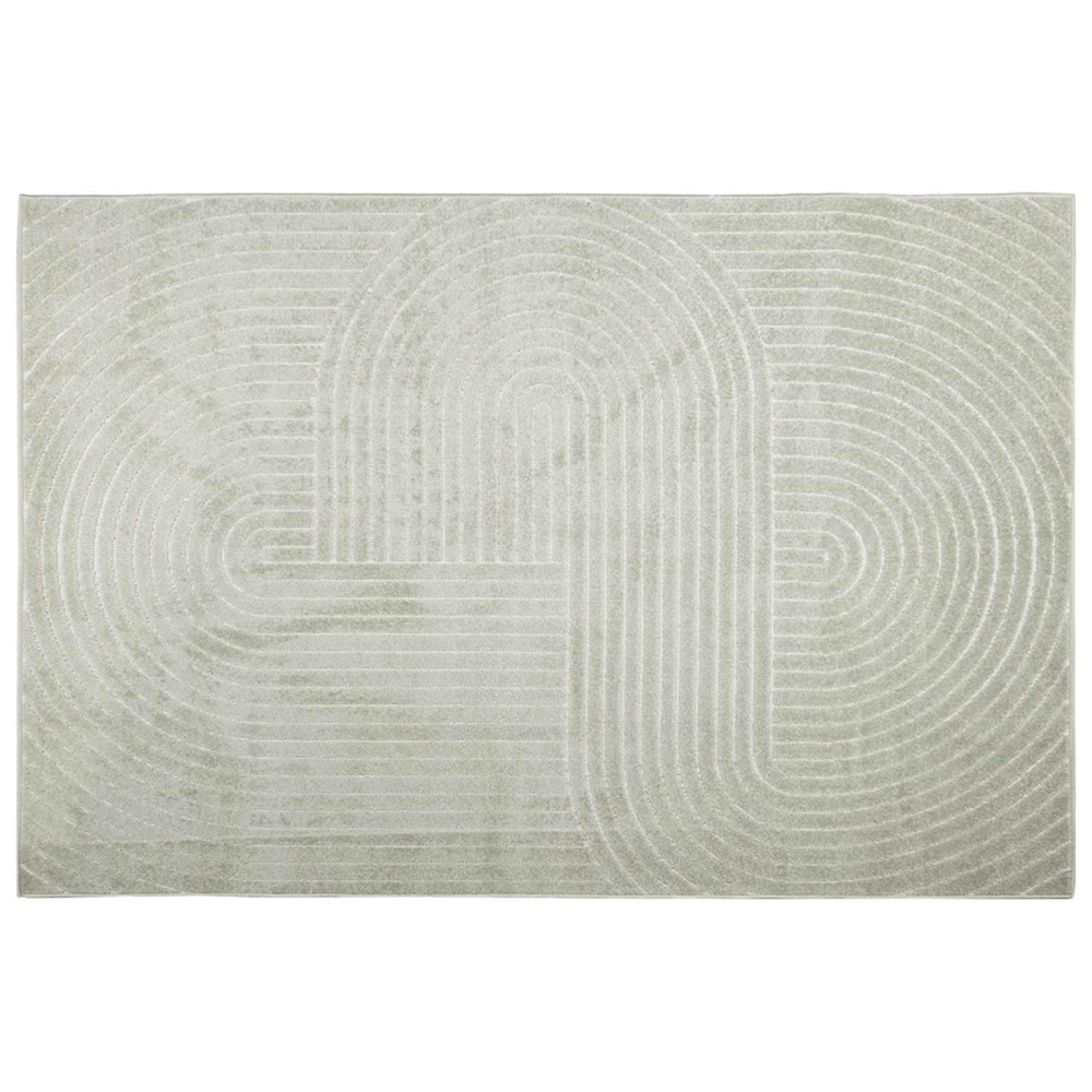 Produktbild för Områdesmattor Rektangulär PALMERAS Grön 120 x 170 cm Polyester