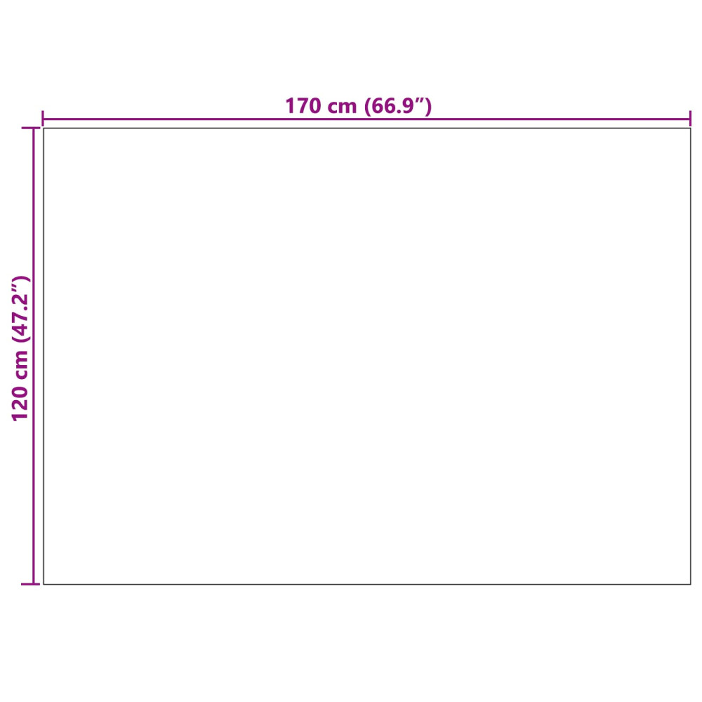 Produktbild för Områdesmattor Rektangulär PALMERAS Grön 120 x 170 cm Polyester