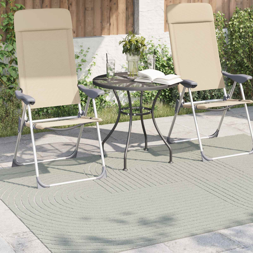 Produktbild för Områdesmattor Rektangulär PALMERAS Grön 160 x 230 cm Polyester