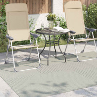 Produktbild för Områdesmattor Rektangulär PALMERAS Grön 160 x 230 cm Polyester