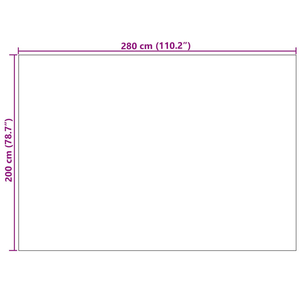 Produktbild för Områdesmattor Rektangulär PALMERAS Grön 200 x 280 cm Polyester