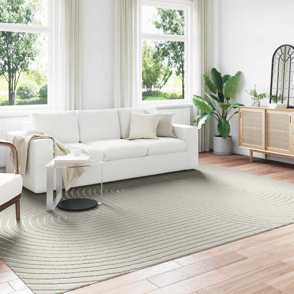 Produktbild för Områdesmattor Rektangulär PALMERAS Grön 240 x 340 cm Polyester