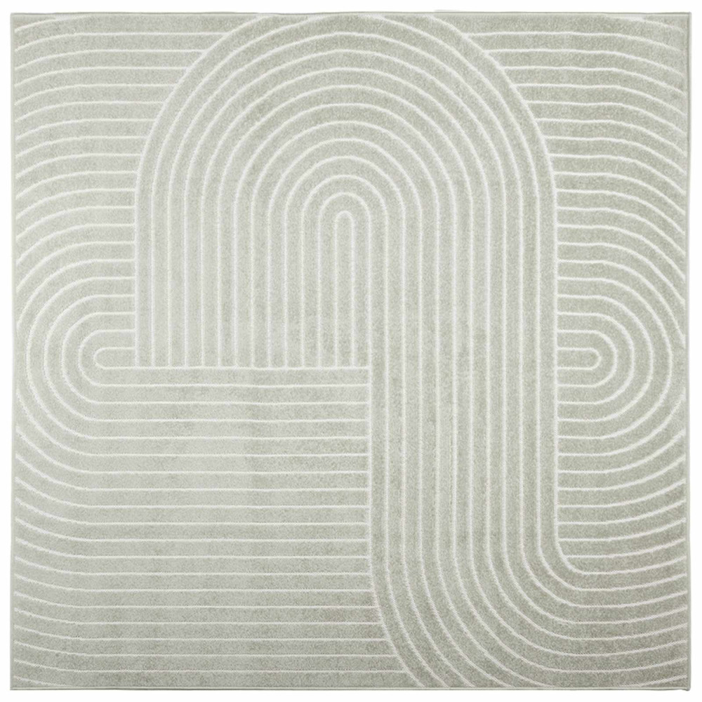 Produktbild för Områdesmattor Fyrkantig PALMERAS Grön 200 x 200 cm Polyester
