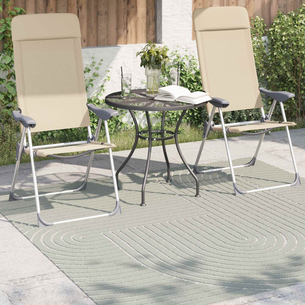 Produktbild för Områdesmattor Fyrkantig PALMERAS Grön 200 x 200 cm Polyester