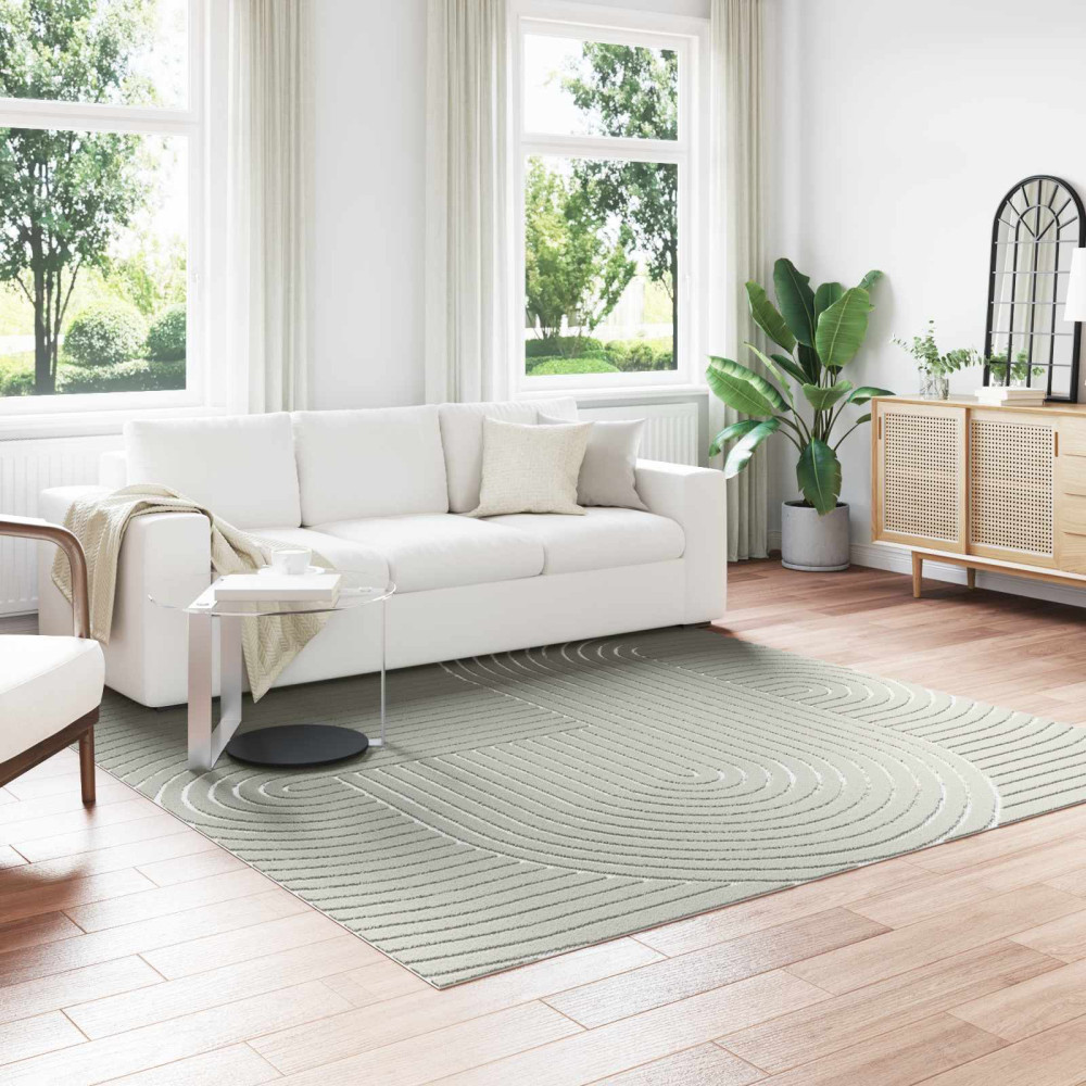 Produktbild för Områdesmattor Fyrkantig PALMERAS Grön 240 x 240 cm Polyester