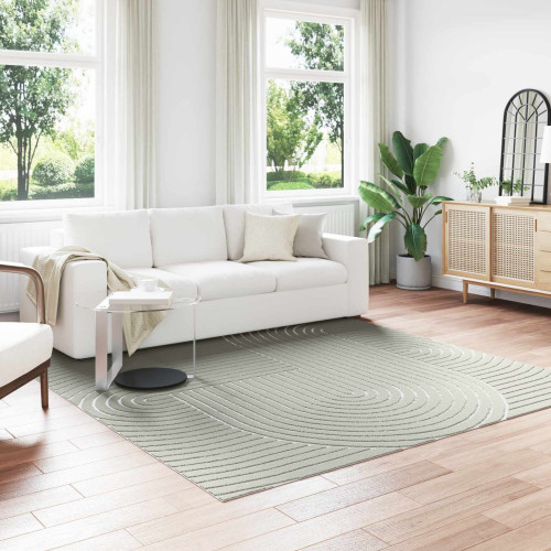 vidaXL Områdesmattor Fyrkantig PALMERAS Grön 240 x 240 cm Polyester