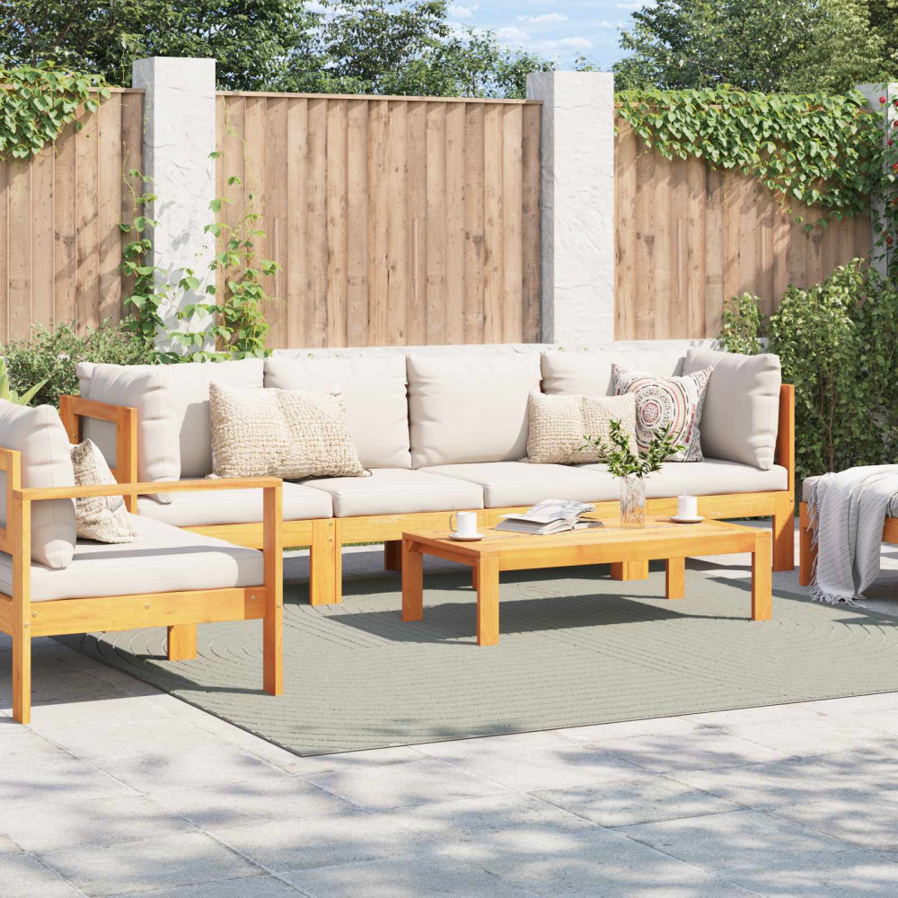 Produktbild för Områdesmattor Fyrkantig PALMERAS Grön 240 x 240 cm Polyester