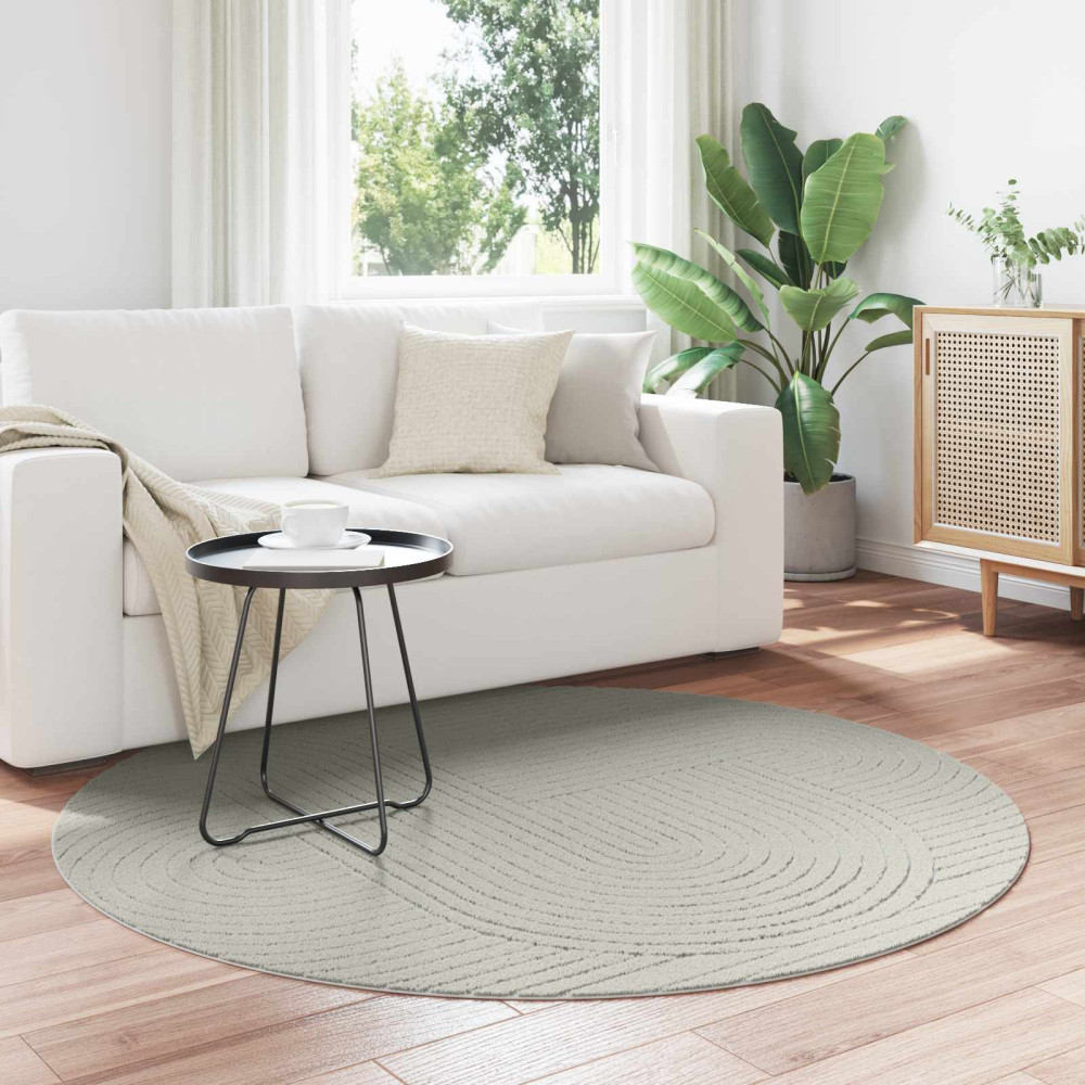 Produktbild för Områdesmattor Rund PALMERAS Grön Ø 160 CM Polyester