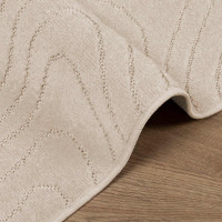 Produktbild för Områdesmattor Rektangulär PALMERAS Beige 160 x 230 cm Polyester