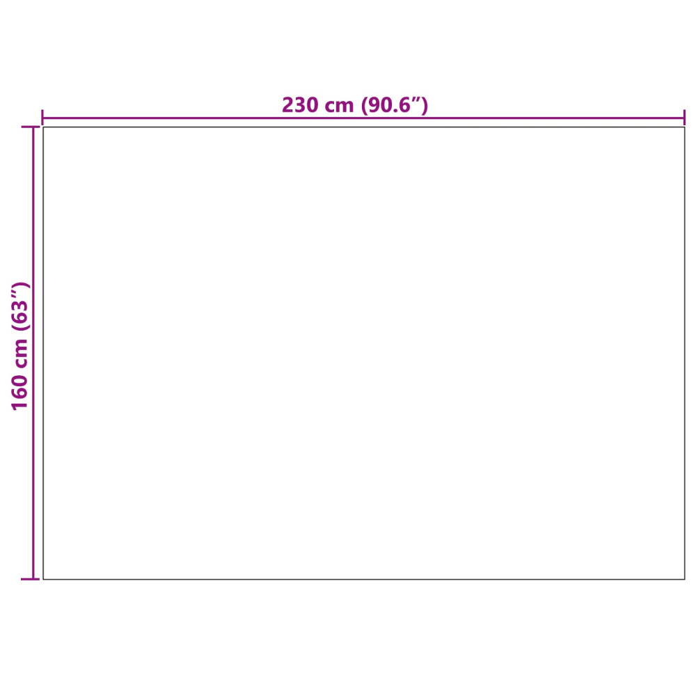 Produktbild för Områdesmattor Rektangulär PALMERAS Beige 160 x 230 cm Polyester