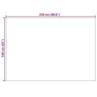 Produktbild för Områdesmattor Rektangulär PALMERAS Beige 160 x 230 cm Polyester