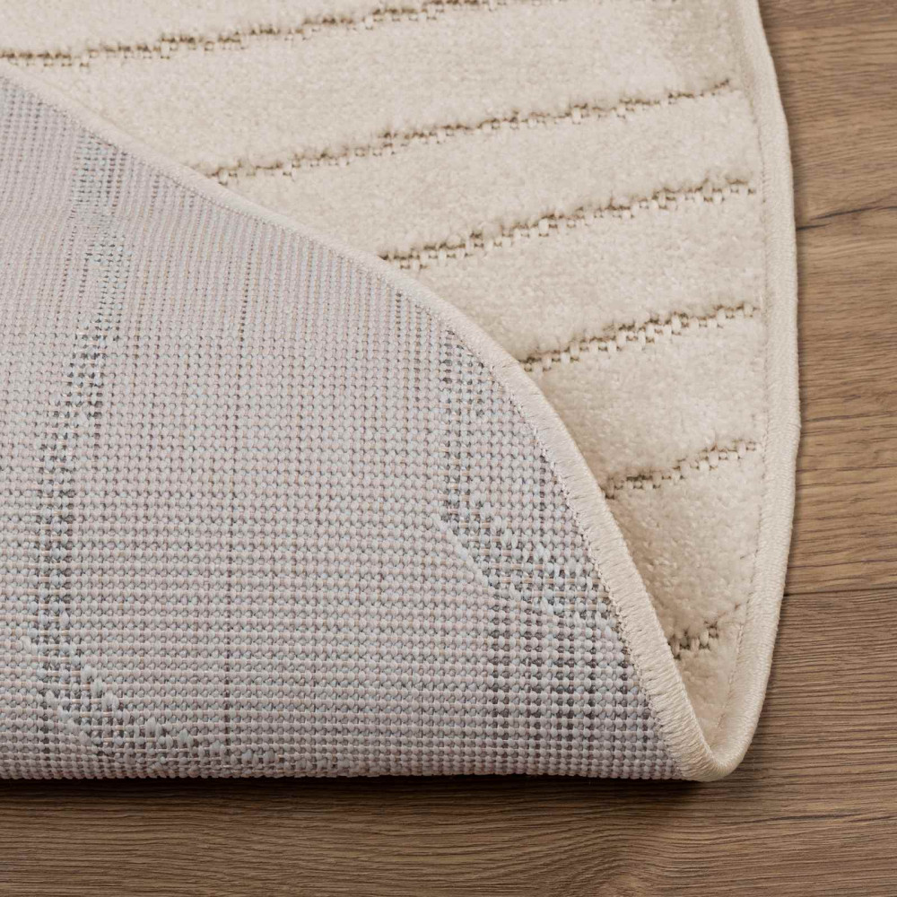 Produktbild för Områdesmattor Rund PALMERAS Beige Ø 120 CM Polyester