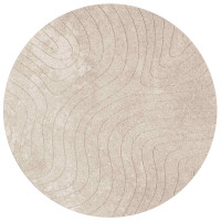 Produktbild för Områdesmattor Rund PALMERAS Beige Ø 160 CM Polyester