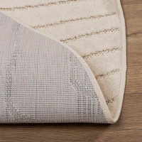 Produktbild för Områdesmattor Rund PALMERAS Beige Ø 160 CM Polyester