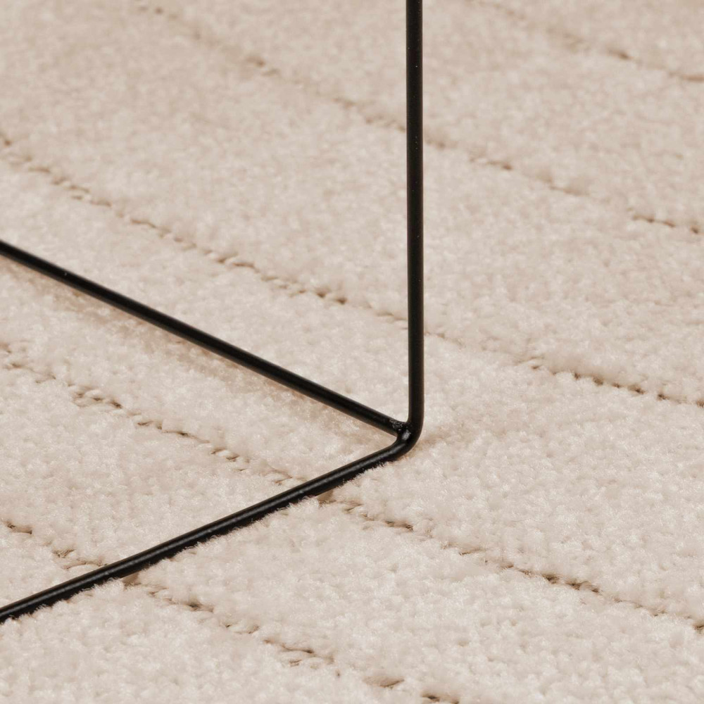 Produktbild för Områdesmattor Rund PALMERAS Beige Ø 160 CM Polyester
