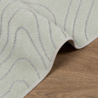 Produktbild för Områdesmattor Rektangulär PALMERAS Grön 140 x 200 cm Polyester