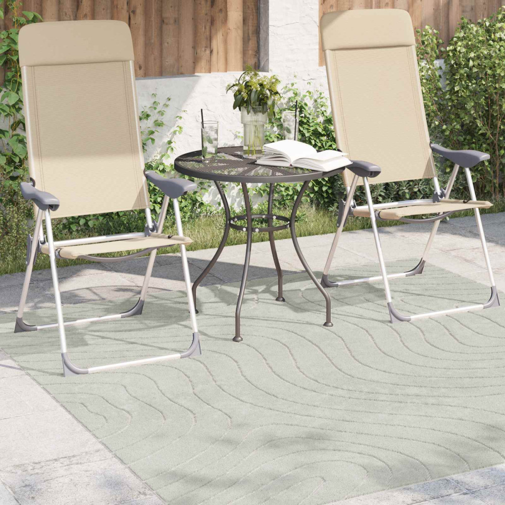 Produktbild för Områdesmattor Fyrkantig PALMERAS Grön 200 x 200 cm Polyester
