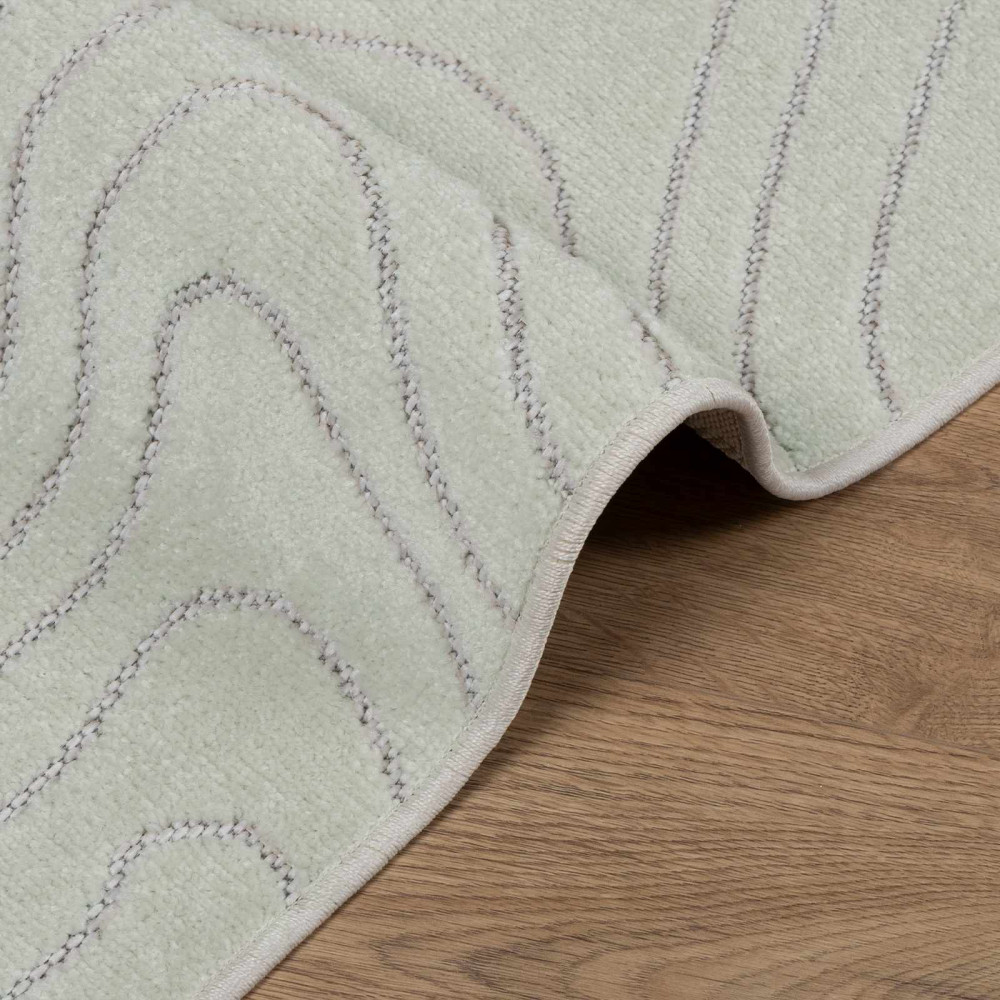Produktbild för Områdesmattor Fyrkantig PALMERAS Grön 200 x 200 cm Polyester