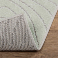 Produktbild för Områdesmattor Fyrkantig PALMERAS Grön 240 x 240 cm Polyester