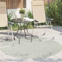 Produktbild för Områdesmattor Rund PALMERAS Grön Ø 120 CM Polyester