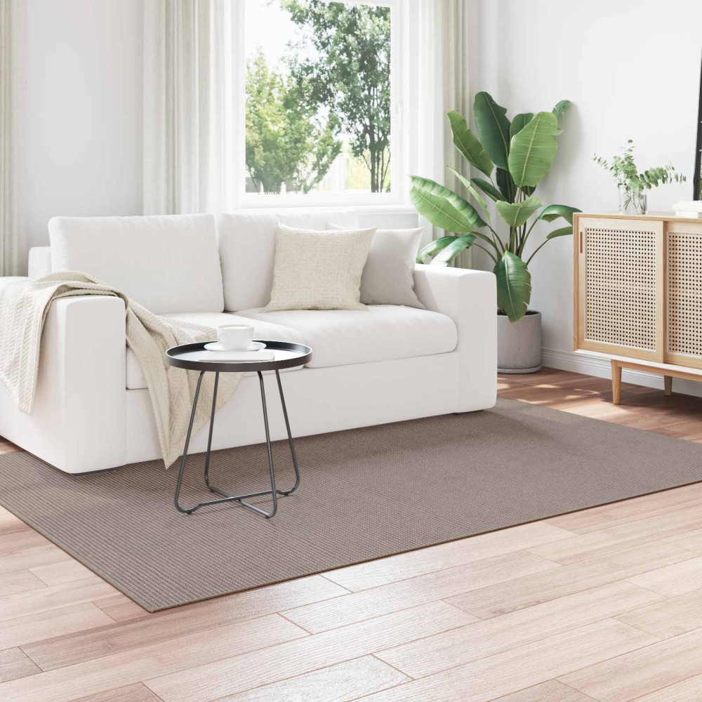 Produktbild för Områdesmattor Rektangulär LUGO Taupe 120 x 170 cm Polyester