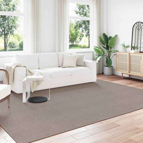 vidaXL Områdesmattor Rektangulär LUGO Taupe 240 x 340 cm Polyester
