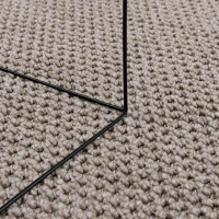 Produktbild för Områdesmattor Fyrkantig LUGO Taupe 200 x 200 cm Polyester