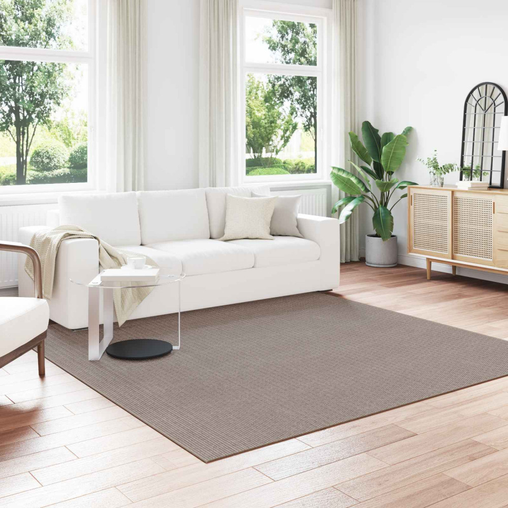 Produktbild för Områdesmattor Fyrkantig LUGO Taupe 240 x 240 cm Polyester