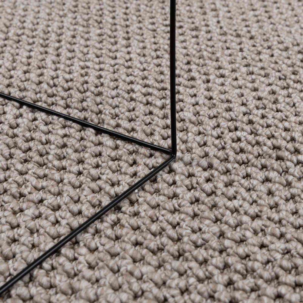 Produktbild för Områdesmattor Fyrkantig LUGO Taupe 240 x 240 cm Polyester