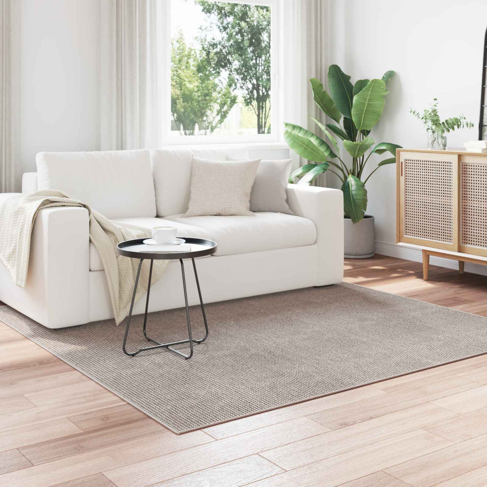 Produktbild för Områdesmattor LUGO Kräm och Taupe 200 x 200 cm Polyester
