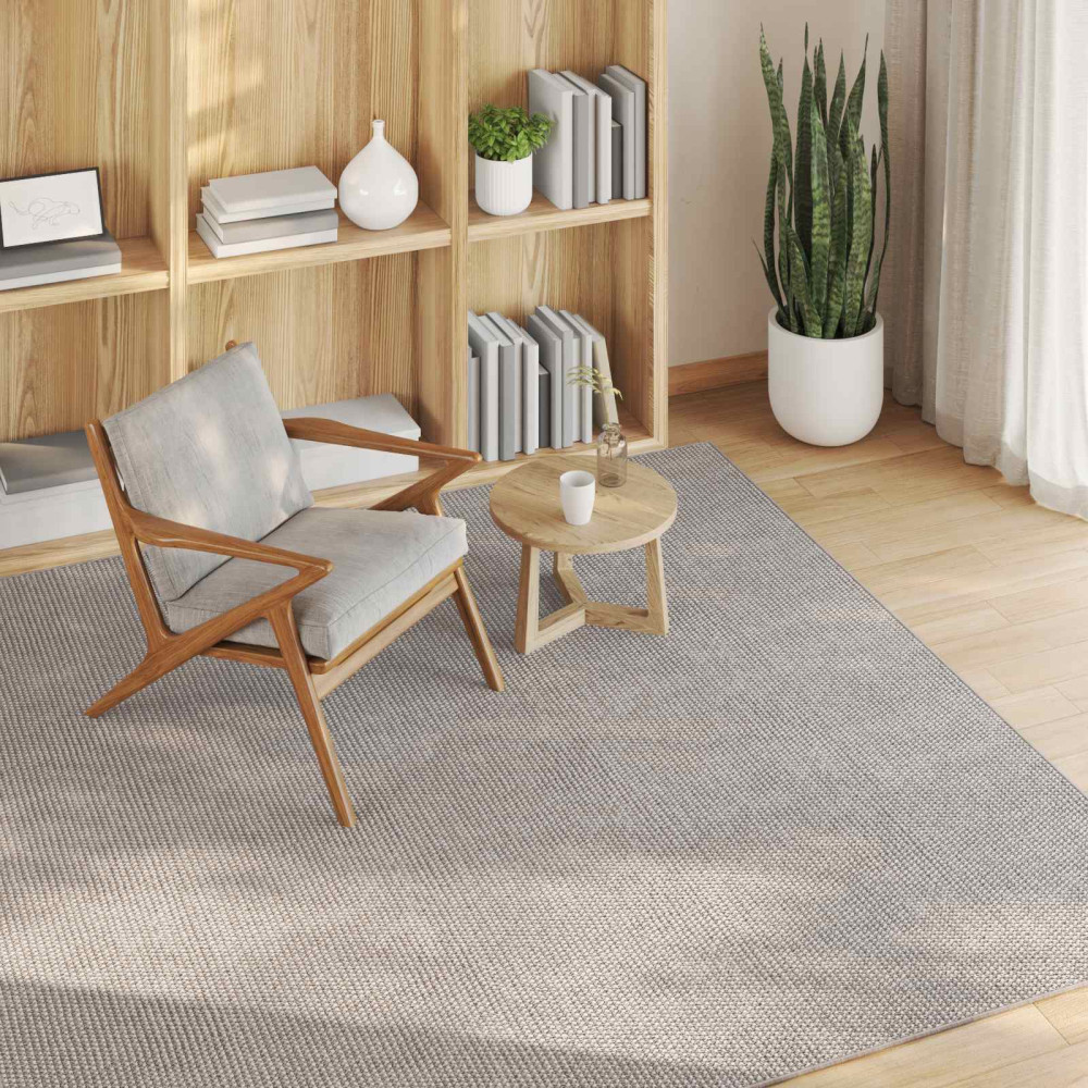 Produktbild för Områdesmattor LUGO Kräm och Taupe 200 x 200 cm Polyester