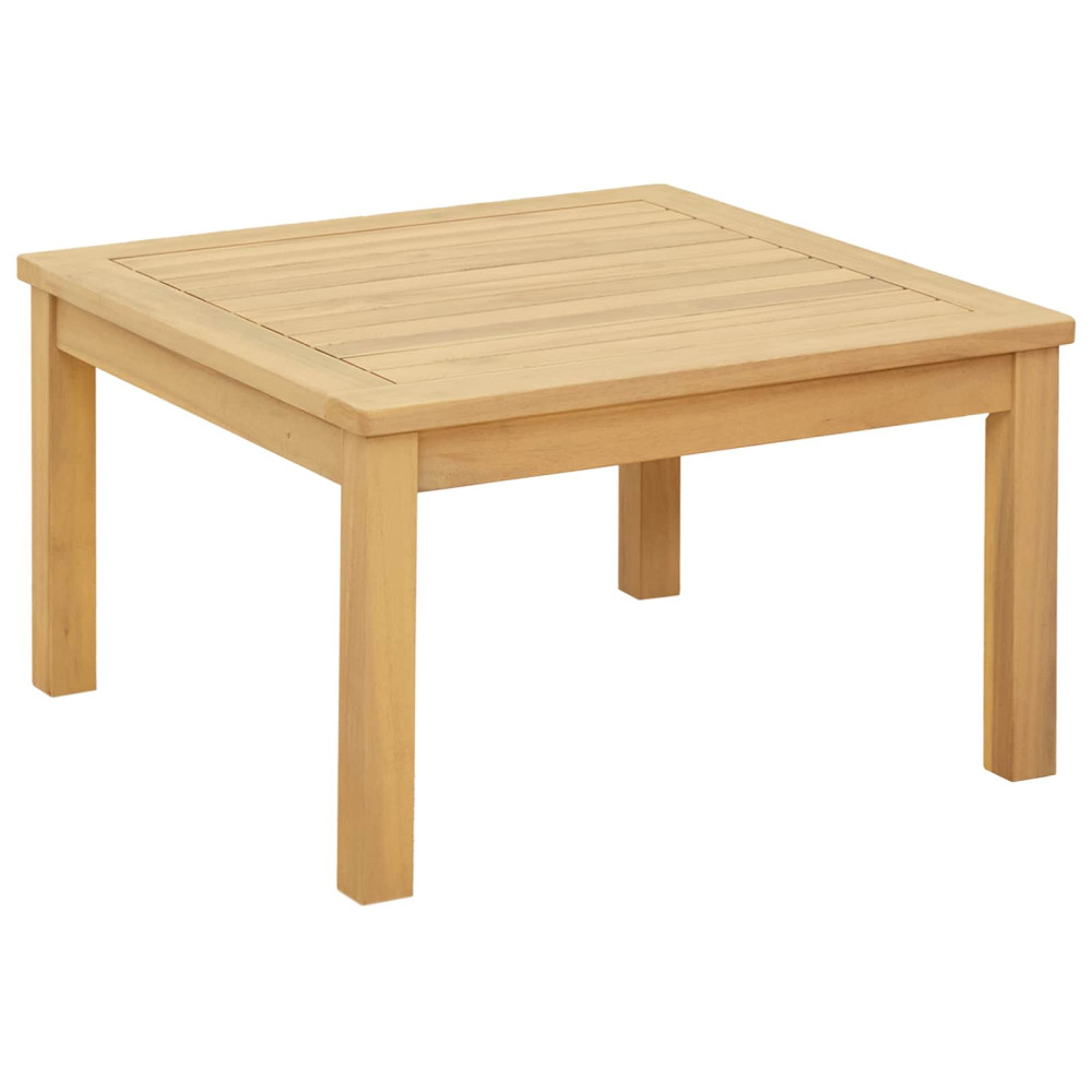 Produktbild för Kaffeebord Ljus akacia 60 x 60 x 36 cm Massivt Akaciaträ