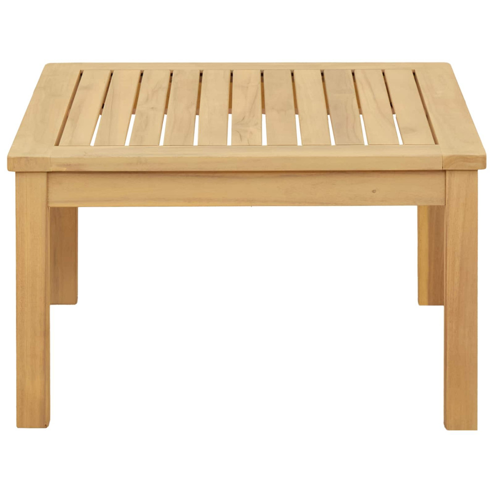 Produktbild för Kaffeebord Ljus akacia 60 x 60 x 36 cm Massivt Akaciaträ