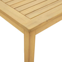 Produktbild för Kaffeebord Ljus akacia 60 x 60 x 36 cm Massivt Akaciaträ