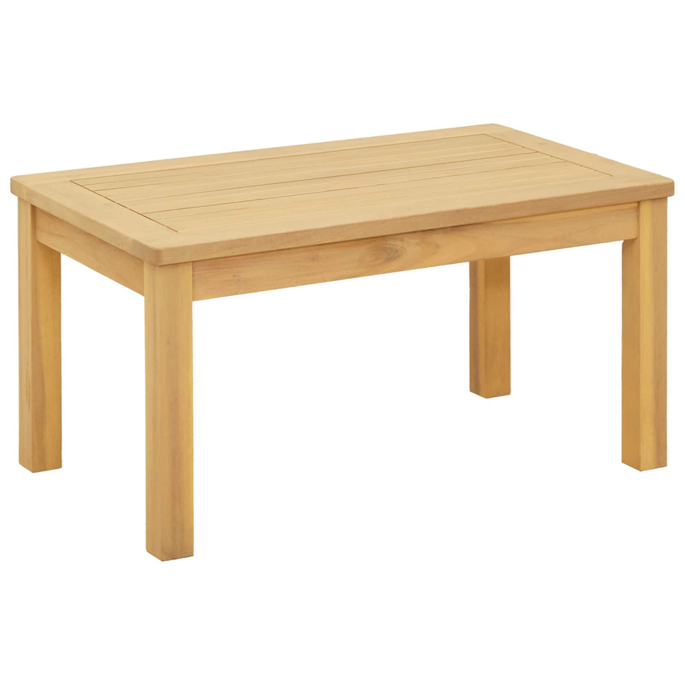 Produktbild för Kaffeebord Ljus akacia 70 x 40 x 36 cm Massivt Akaciaträ