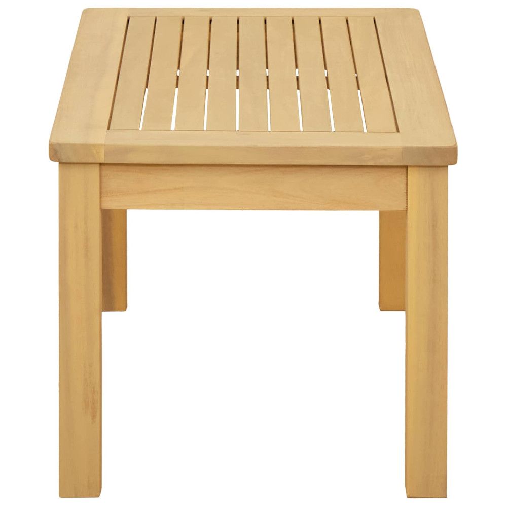 Produktbild för Kaffeebord Ljus akacia 70 x 40 x 36 cm Massivt Akaciaträ