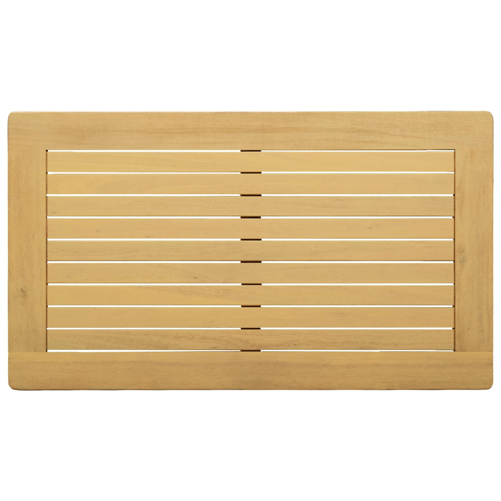 Produktbild för Kaffeebord Ljus akacia 70 x 40 x 36 cm Massivt Akaciaträ