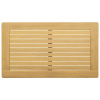 Produktbild för Kaffeebord Ljus akacia 70 x 40 x 36 cm Massivt Akaciaträ