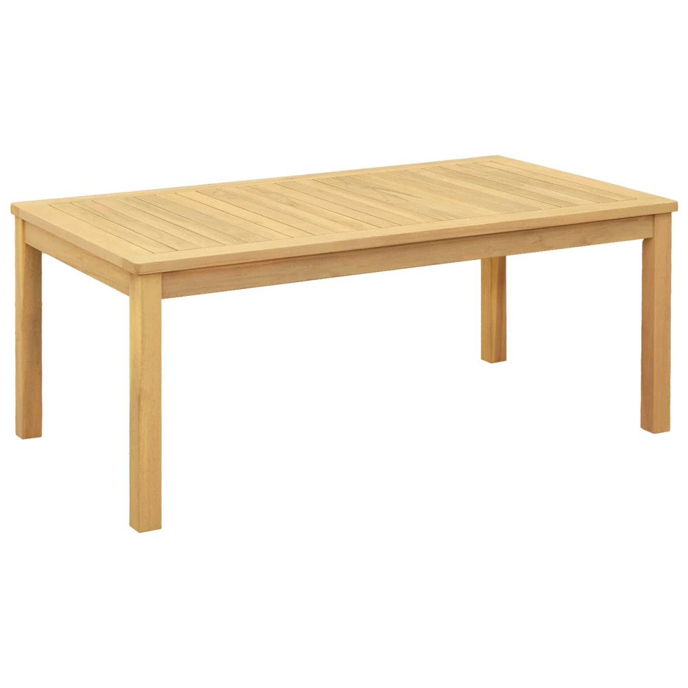 Produktbild för Kaffeebord Ljus akacia 110 x 60 x 45 cm Massivt Akaciaträ