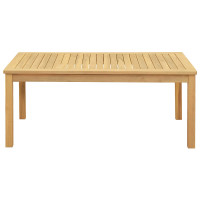 Produktbild för Kaffeebord Ljus akacia 110 x 60 x 45 cm Massivt Akaciaträ