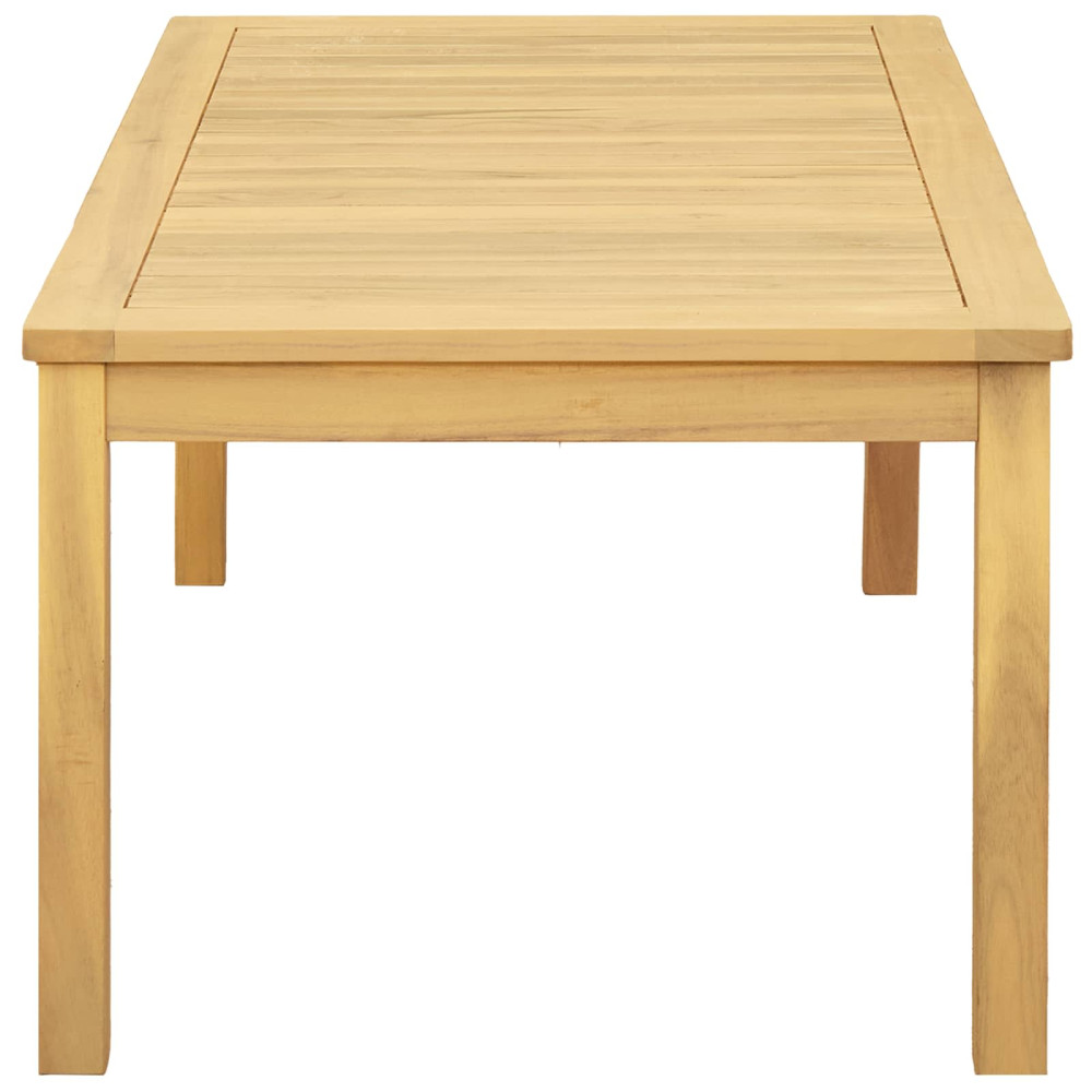Produktbild för Kaffeebord Ljus akacia 110 x 60 x 45 cm Massivt Akaciaträ