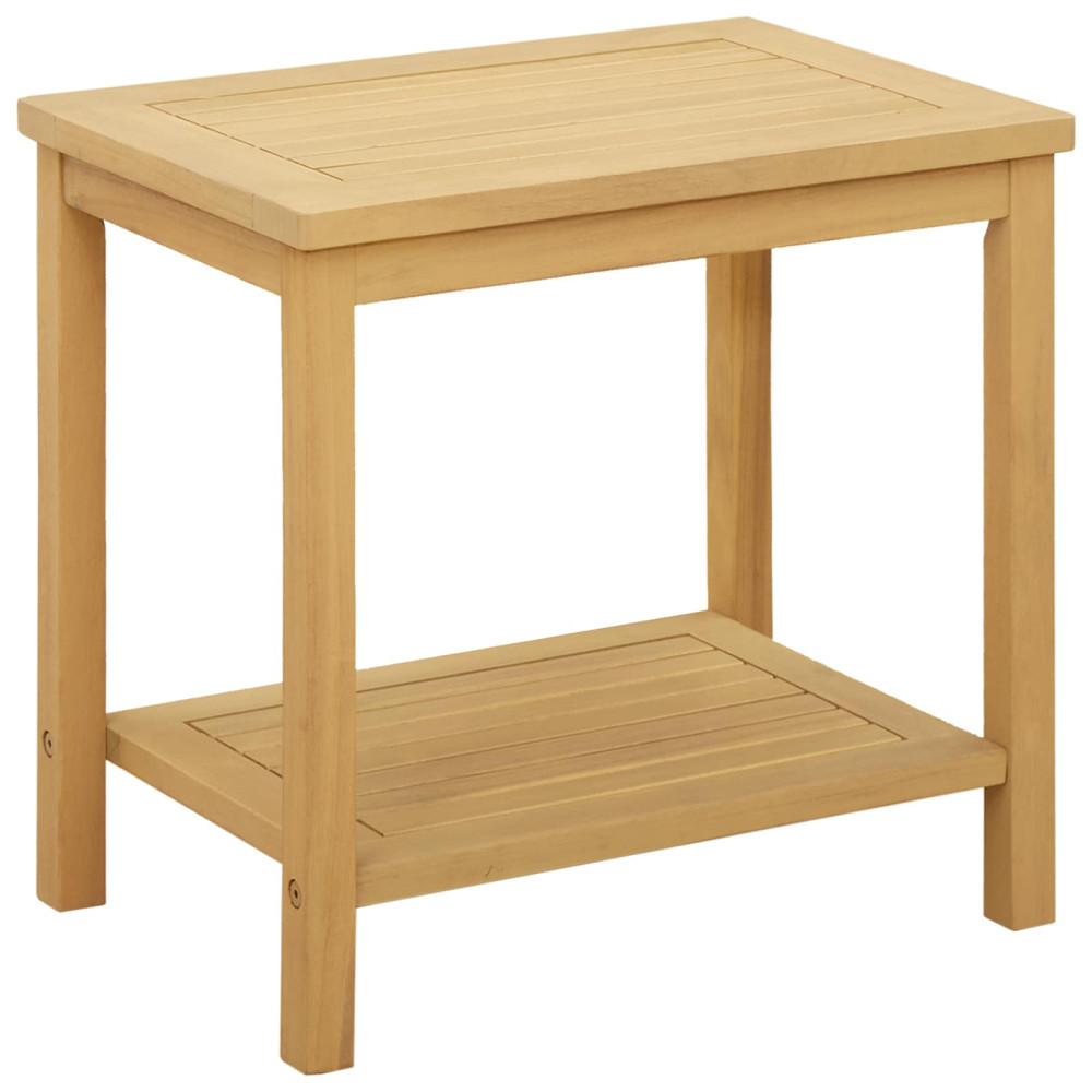 Produktbild för Sidobord Olivenatur 50 x 35 x 45 cm Massivt Akaciaträ