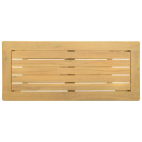Produktbild för Trädgårdskonsolbord med lagring Ljus akacia 80 x 35 x 75 cm