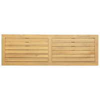 Produktbild för Trädgårdskonsolbord med lagring Ljus akacia 110 x 35 x 75 cm