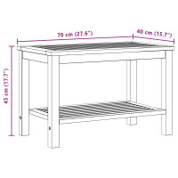 Produktbild för Sidobord Olivenatur 70 x 40 x 45 cm Massivt Akaciaträ