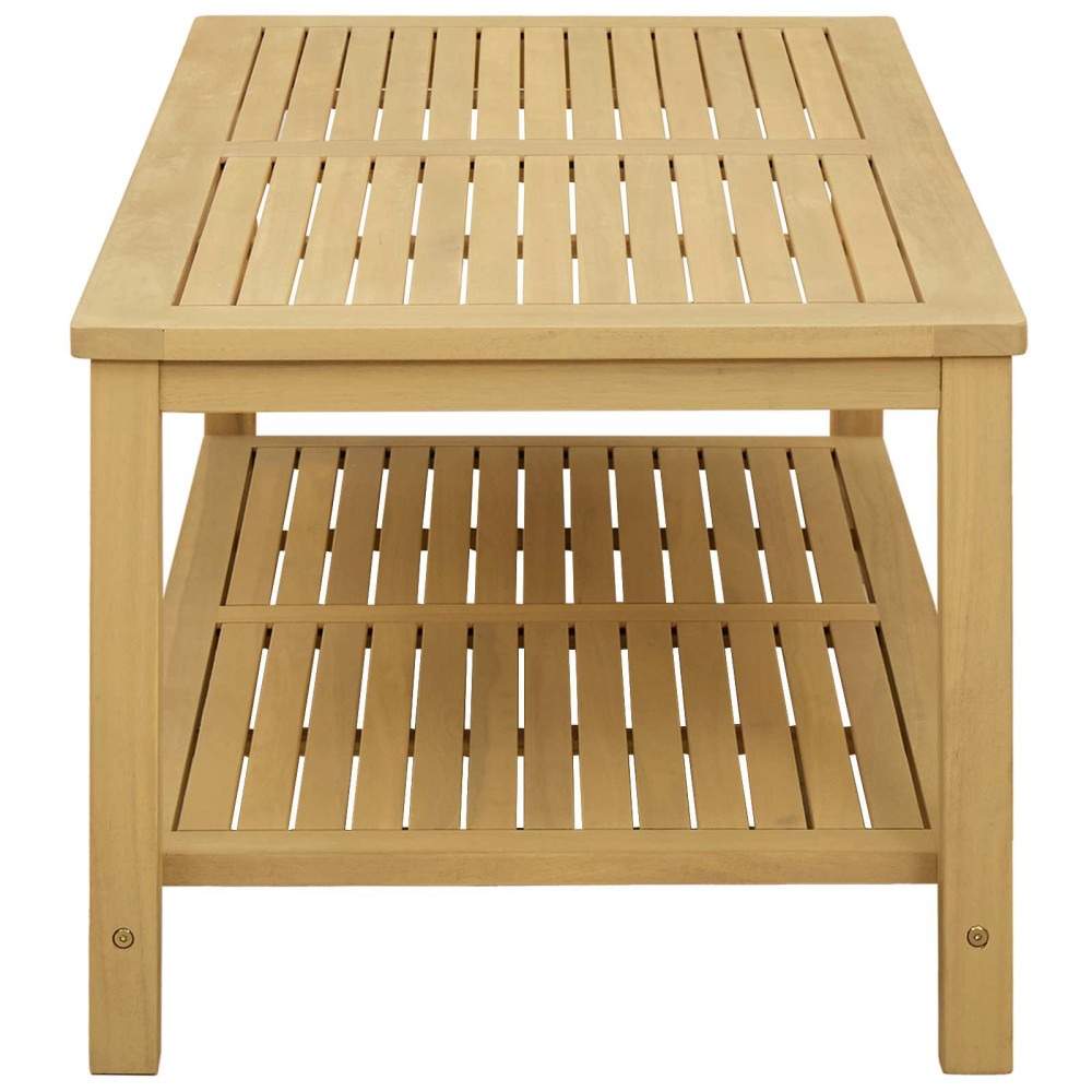 Produktbild för Sidobord Olivenatur 110 x 55 x 45 cm Massivt Akaciaträ