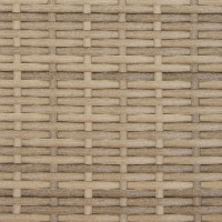 Produktbild för Trädgårdsbänk med kudde Beige och Ljusgrå 105 x 60 x 112 cm