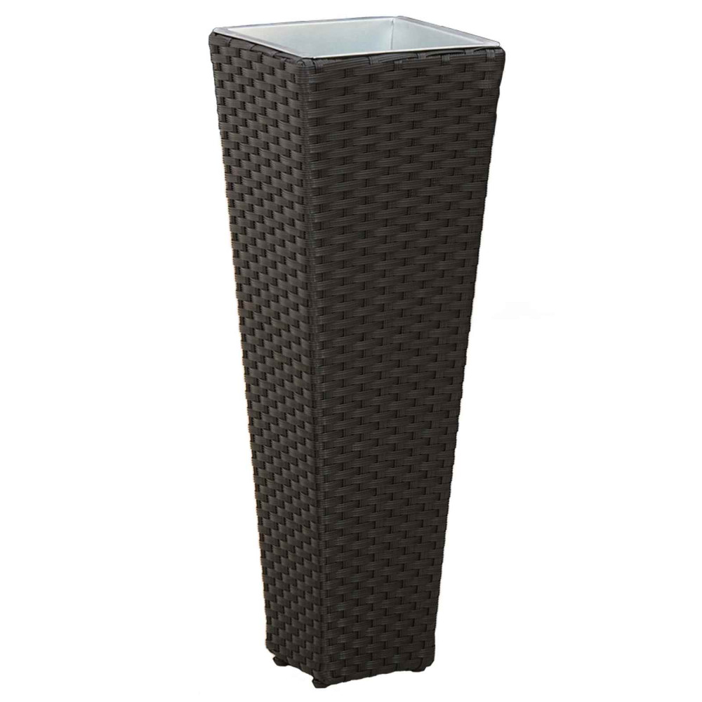 Produktbild för Utomhusset 3 pcs Svart Metall