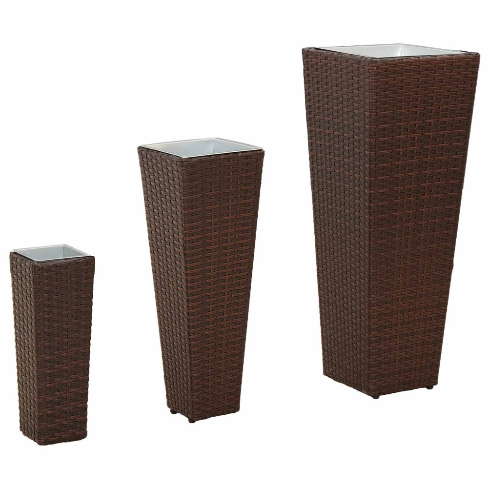 Produktbild för Utomhusset 3 pcs Metall