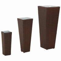 Produktbild för Utomhusset 3 pcs Metall